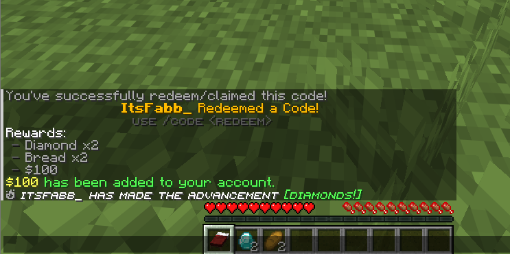Redeem Code 1